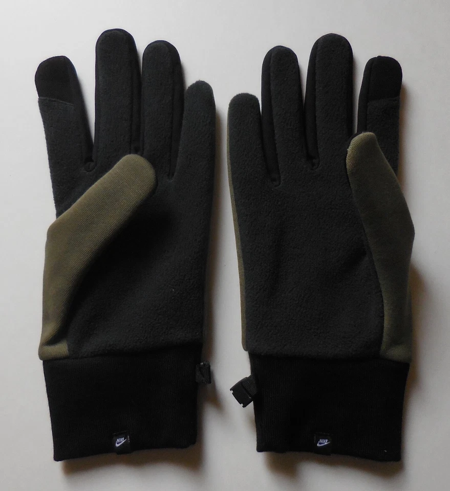 Guantes de entrenamiento de fitness Nike Tech Fleece 2.0 para hombre medianos oliva/negro/negro grandes Foto 2 de 4