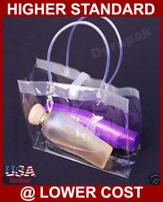 40 Vinyl Soft Handle Bag 9x3x7 Pouch Bath Baby Shower Party Favor Beauty Makeup