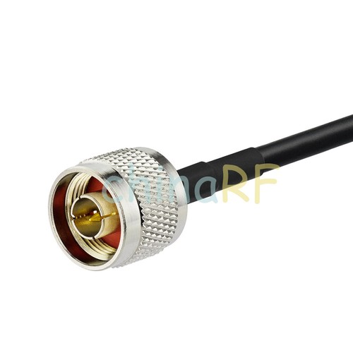 BNC Plug Male to N Male RF Adapter Cable pigtail coax KSR195 30cm for wireless - Picture 3 of 3