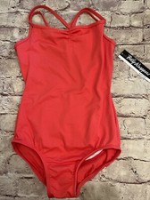 NWT Body Wrappers Adult Medium Coral Orange Tone Leotard