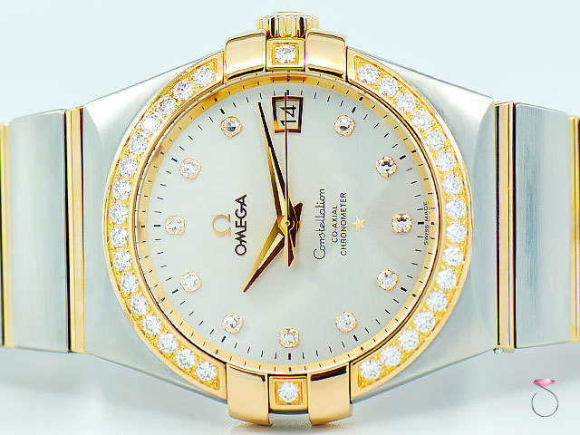 Omega Constellation Co-Axial 35mm Tone, Red Gold Steel