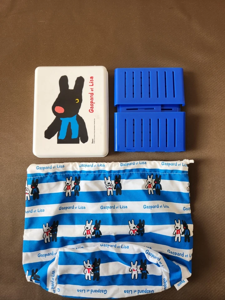 Sandwich 2 Contenedores Rojo y Azul Lonchera Japón Bentou Gaspard et Lisa Foto 2 de 4