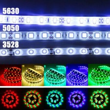 3528 Bright Rgb Waterproof Smd Flexible Strip Light With Tape 12v 5m 16.4f