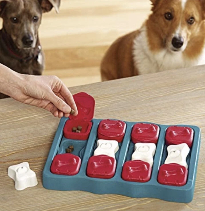 Outward Hound Nina Ottosson Dog Brick Interactive Treat Puzzle Dog Toy,  Intermediate