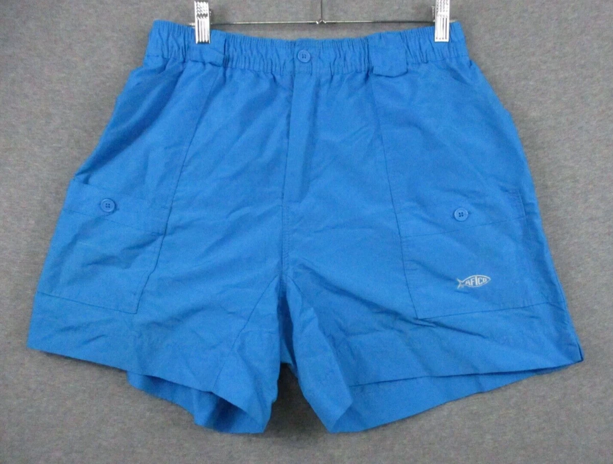 AFTCO Cargo Shorts Mens Size 36 Blue 6 Inch Inseam Outdoor Nylon