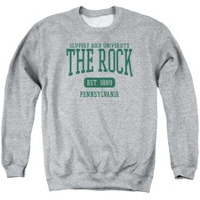 Slippery Rock Uni Adult Crewneck Sweatshirt Est. Date, Athletic Heather, S-3XL
