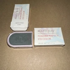 (2) Mary Kay Powder Perfect Eye Color Misty Pine 6202 New old stock Lot Of 2