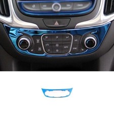 Consola central para Chevrolet Equinox AC 2018-23 cuadro de control de interruptor acero azul