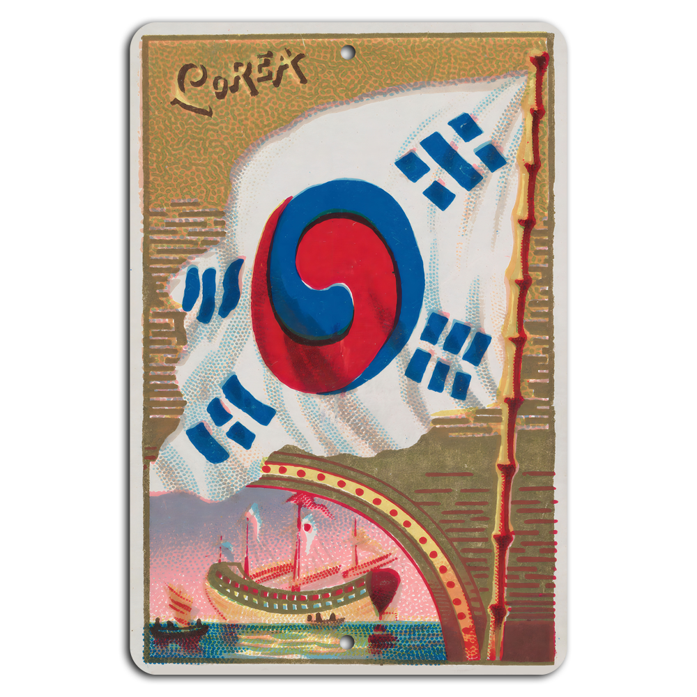 Vintage Korea: Timeless Flag & Ship Art