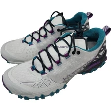 La Sportiva Bushido II GTX Light Grey/Blueberry Mountain Running Women 7.5