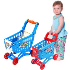 Kids Mini Shopping Cart Pretend Play Grocery Store Supermarket Trolley