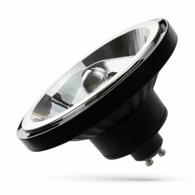 Spektrum LED Reflektor schwarz AR111 12W GU10 kaltweiß 4000K 45° strahlend