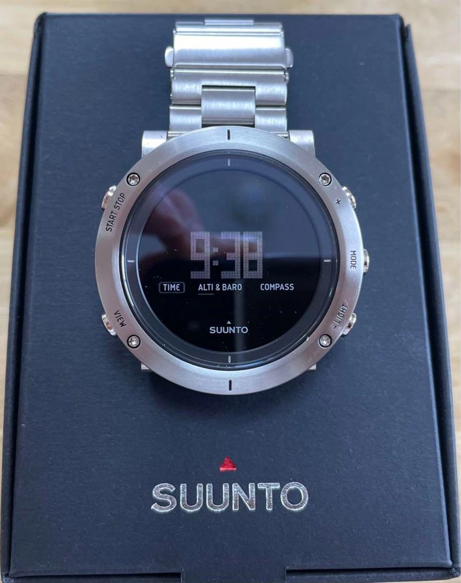 Suunto SS020339000 Core Brushed Steel Black Men's Premium Outdoor