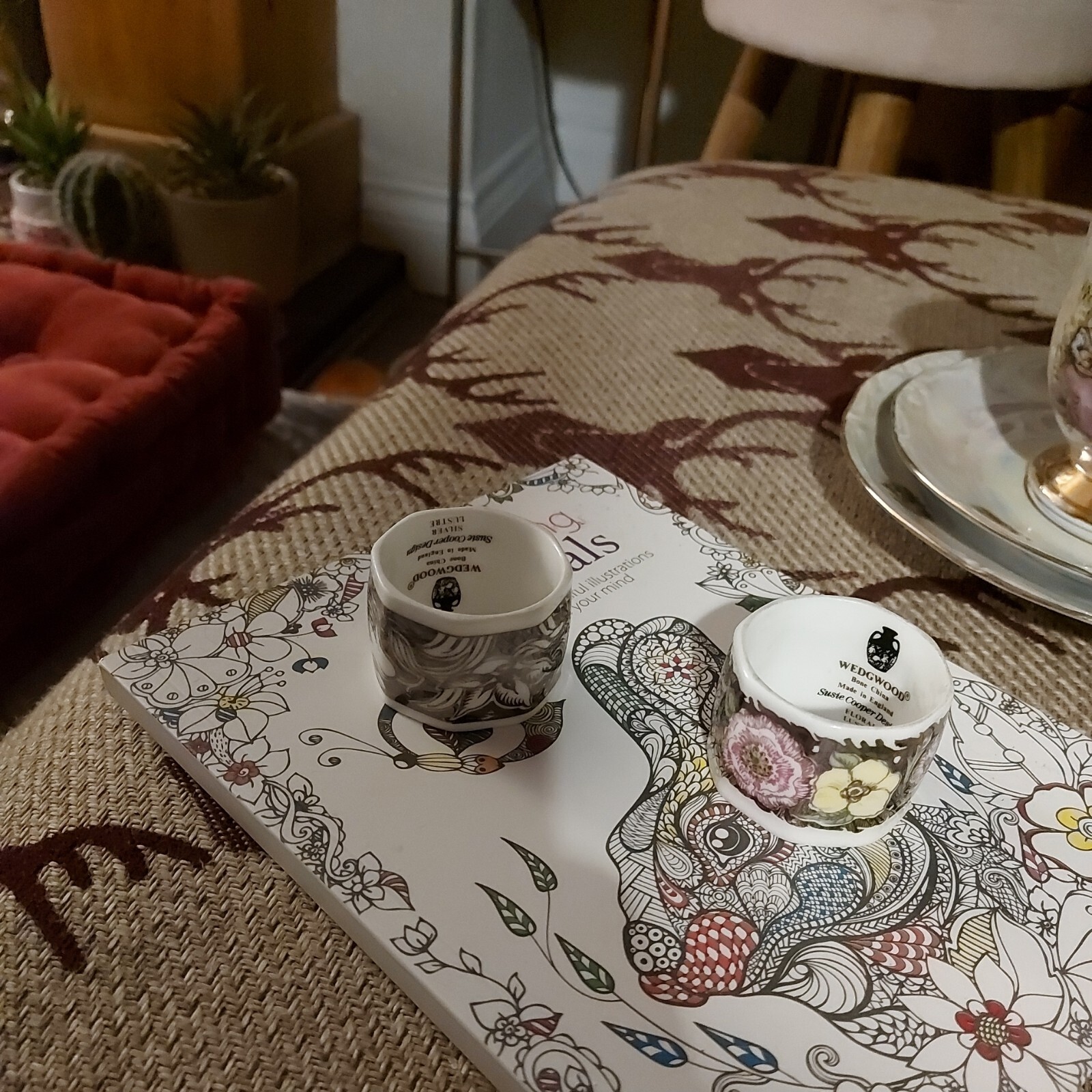 2 X WEDGEWOOD NAPKIN RINGS  