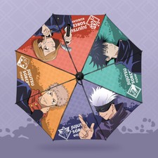 Anime Jujutsu Kaisen Gojo Satoru Fushiguro Megumi Umbrella Folding Parasol Gifts