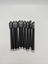 Lot 9 Stylos Noirs Minimalistes Ecriture Bureau Ecole Simple