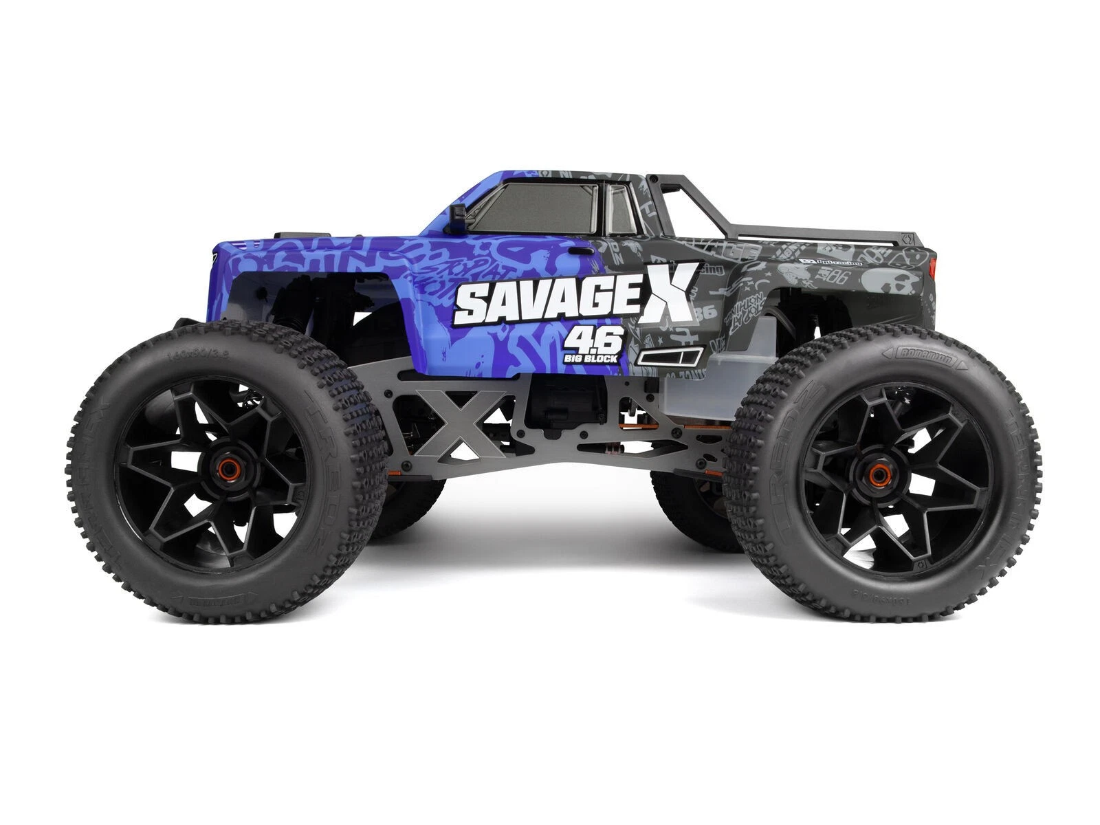 HPI 1/8 Savage X 4.6 GT-6 - Blue Nitro Monster Truck - Picture 3 of 9