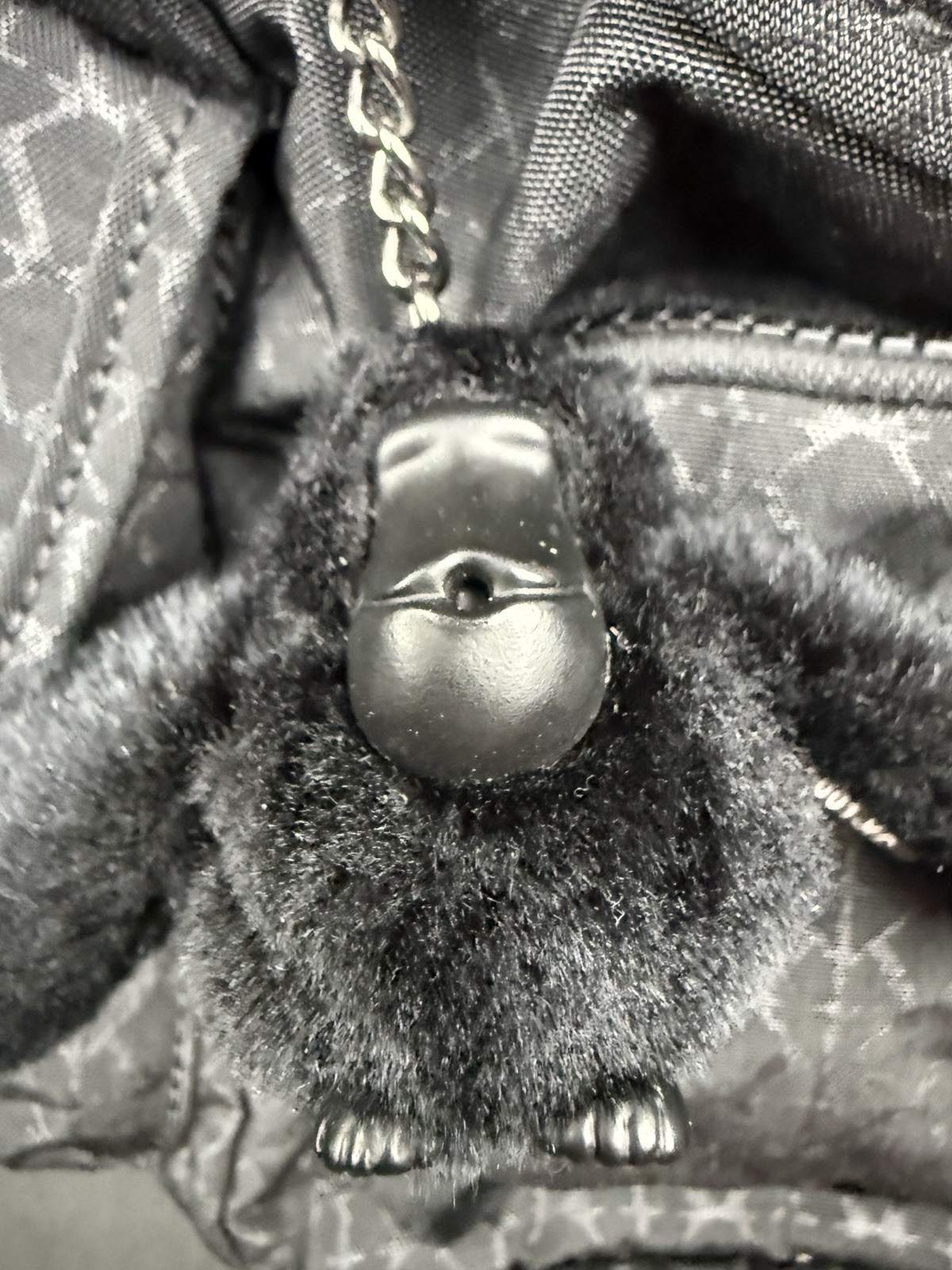 Kipling BlackNylon Mini Drawstring Backpack Front… - image 4