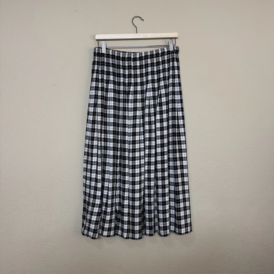 Vintage Marisa Christina Skirt Womens Small Plaid Wool Blend Classic 90s - Image 2 of 4