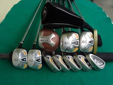 TaylorMade Walter Hagen Irons Driver Wood Hybrids Complete Golf Club Set Mens RH