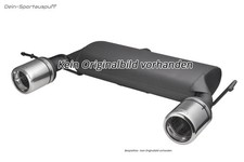 Ulter Duplex Sportauspuff Honda ACCORD 7 Lim. Bj.2002-2008 100mm rund eingerollt