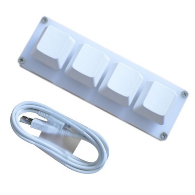 4-key HID Mechanical Keyboard For Gaming Drawing Switch Custom Macro Programming