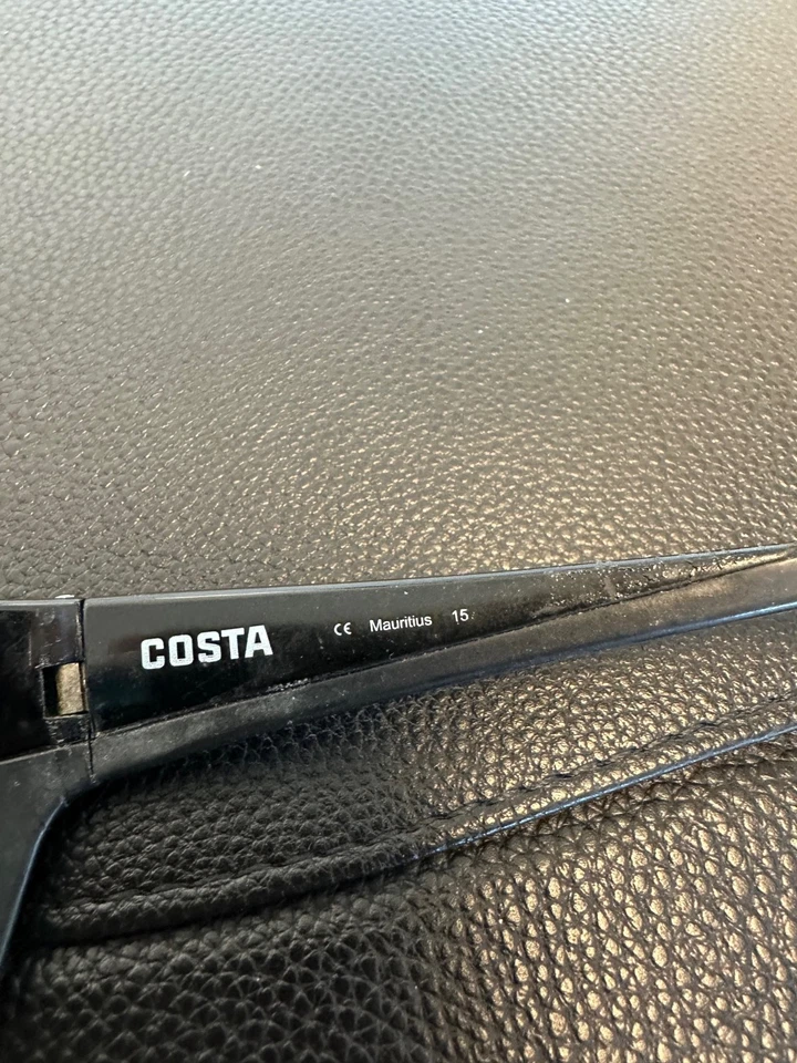 Costa Del Mar Jose Sunglasses Shiny Black/Blue 580 Plastic - Image 4 of 4