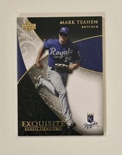 2007 Exquisite Rookie Signatures GOLD #63 Mark Teahen SP Numbered /75 ROYALS