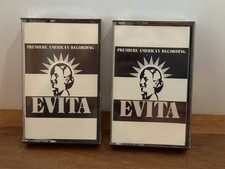 Evita American Recording Orig Cassette Tape 2 Set 1979 NOS Sealed Mandy Patinkin