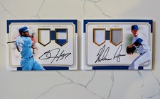 2017 National Treasures BO JACKSON NOLAN RYAN #/5 Game Used Patch Auto🔥Booklet