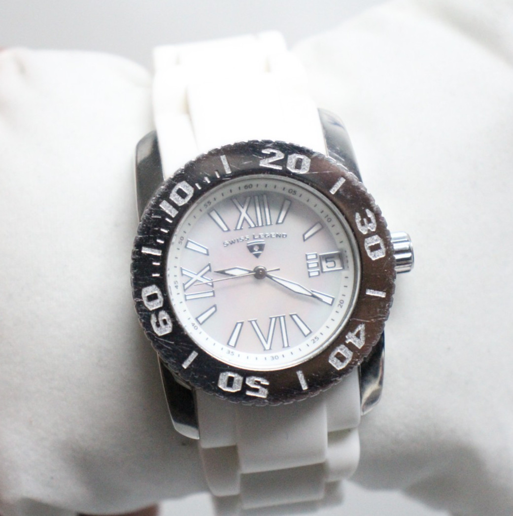 Swiss Legend commander Watch (WTC332)  36mm white pearl  dial