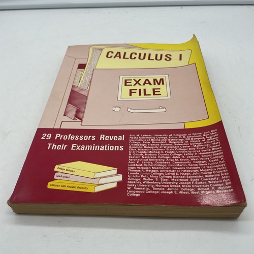 Calculaus I & II Exam File - Professors Reveal Examinations Engineering Press - Picture 2 of 20