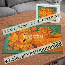 500 piece jigsaw puzzle Sunflower Floral Cat folk cats