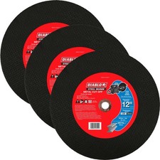 Diablo 3 Pack of Steel Demon 14 in. Metal Cut Off Disc DBDS14125A01F-3PK
