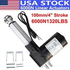 4" Stroke Linear Actuator DC12V Electric Motor 6000N 1320LBS Max Lift Heavy Duty