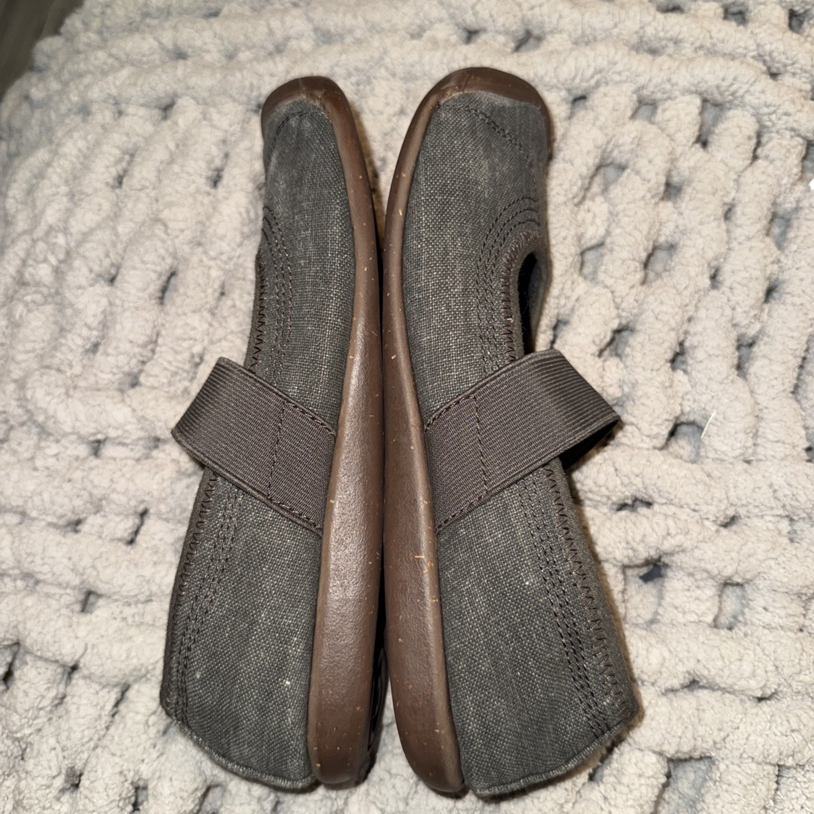 Scarpe slip on Keen Siena tela Mary Jane cinturino marrone brindle da donna taglia 7 5