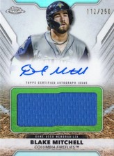 2025 Topps Pro Debut Jumbo Relic Autographs Blake Mitchell GAME USED /250