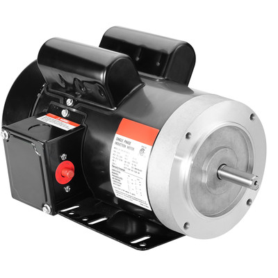 Uimoso 2HP Electric Motor 1725RPM AC 115V/230V 56C Frame 1Phase 5/8'' Keyed Shaft