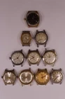 Vintage Wind-Up Men's Watches Lot of 10 Pre-Owned Not Tested (43-88)