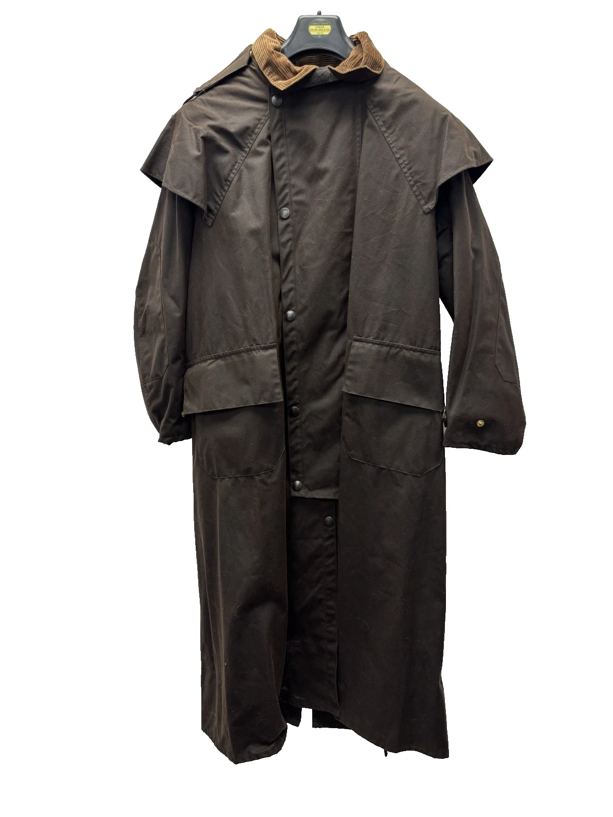 Backhouse Barbour Vintage Stockman Wax Riding Long Jacket Coat Small