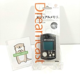 Dreamcast Visual Memory Unit HKT-7000 Smoke Black w/Case Tested Japanese 0922H