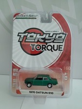 Greenlight Tokyo Torque 1970 Datsun 510 in Green - Green Machine CHASE