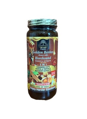 Golden Berries Honey With Horehound Powerful Extracts By Essential Palace 5 in 1