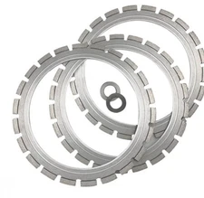 14” x .165” Diamond Ring Saw Blades 3-Pack For Husqvarna Ring Saws