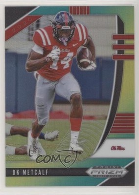 2020 Panini Prizm Draft Picks Green & Yellow Prizm 77/249 DK Metcalf #41 7i2