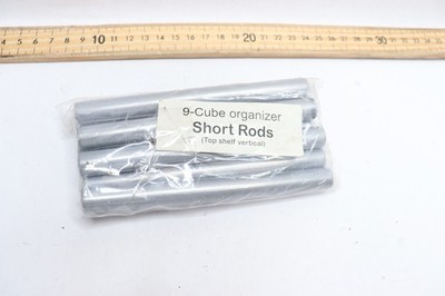 (9-Pk) Cube Organizer Short Rods Top Shelf Vertical Bag | eBay