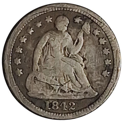 1842-O Seated Liberty Half Dime – New Orleans Mint – 350k Early US Silver #969