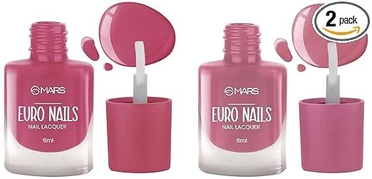 MARS EURO Nail Lacquer | Glossy Gel Finish | Rich Pigmentation | Chip Free | Qui