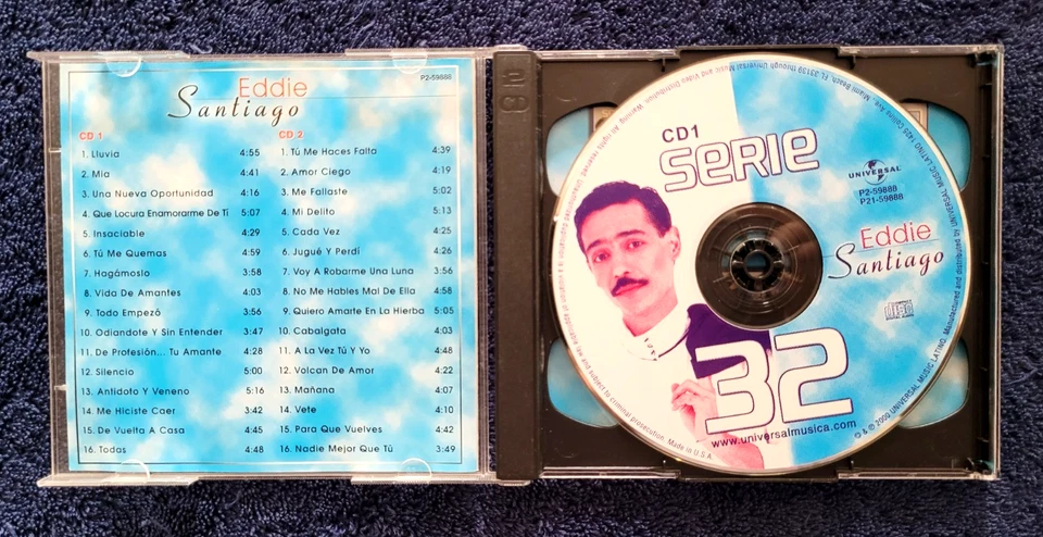 Eddie Santiago:Serie 32 2CD Set(EX)+Free CD(Brand NEW)See pics and notes.RARE. - Image 4 of 4