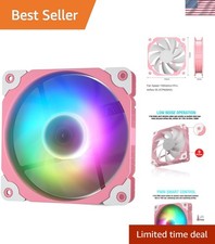 120mm Pink ARGB PC Fan - High Flow, Low Noise Eye-Catching Design